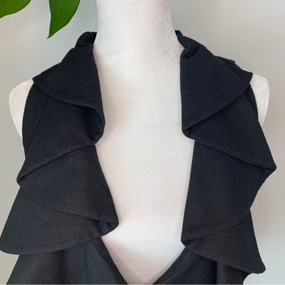Anthropologie Tabitha Falling in Love wool ruffle vest size 6 - Picture 5 of 9